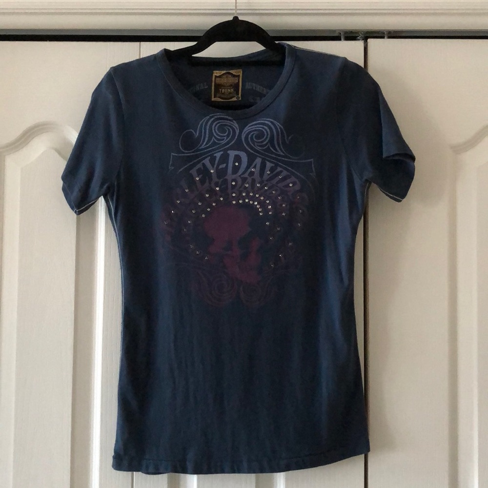 Trunk Harley Davidson sz XL Swarovski tee